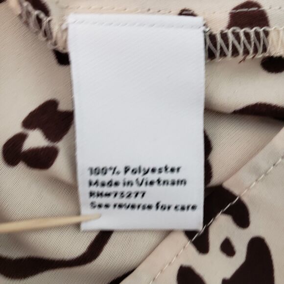 NINE WEST Slip Dress Womens M Leopard Print Y2K Coquette Softcore 34x40 - Picture 9 of 11